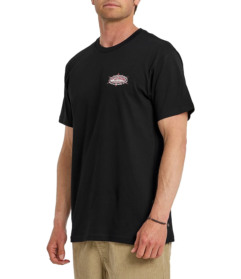 Quiksilver Solar Flares Graphic Crew Neck Short Sleeve T-Shirt