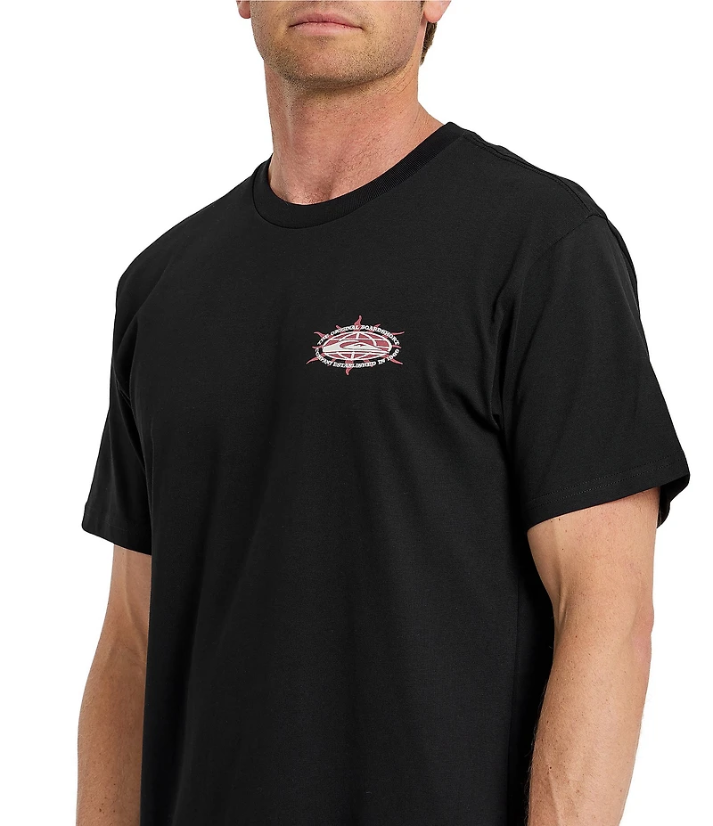 Quiksilver Solar Flares Graphic Crew Neck Short Sleeve T-Shirt