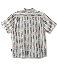 Quiksilver Space Dye Print Casual Short Sleeve Shirt