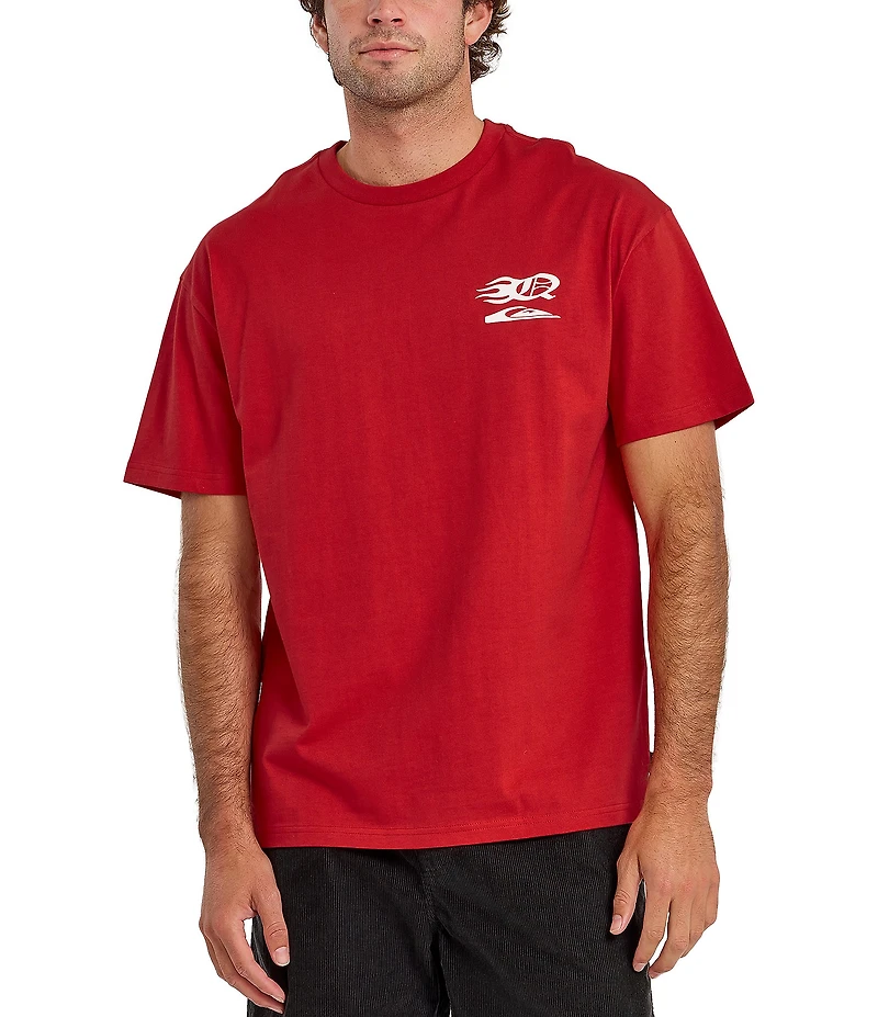 Quiksilver Stacked Mercury Short Sleeve Oversized Heavyweight T-Shirt