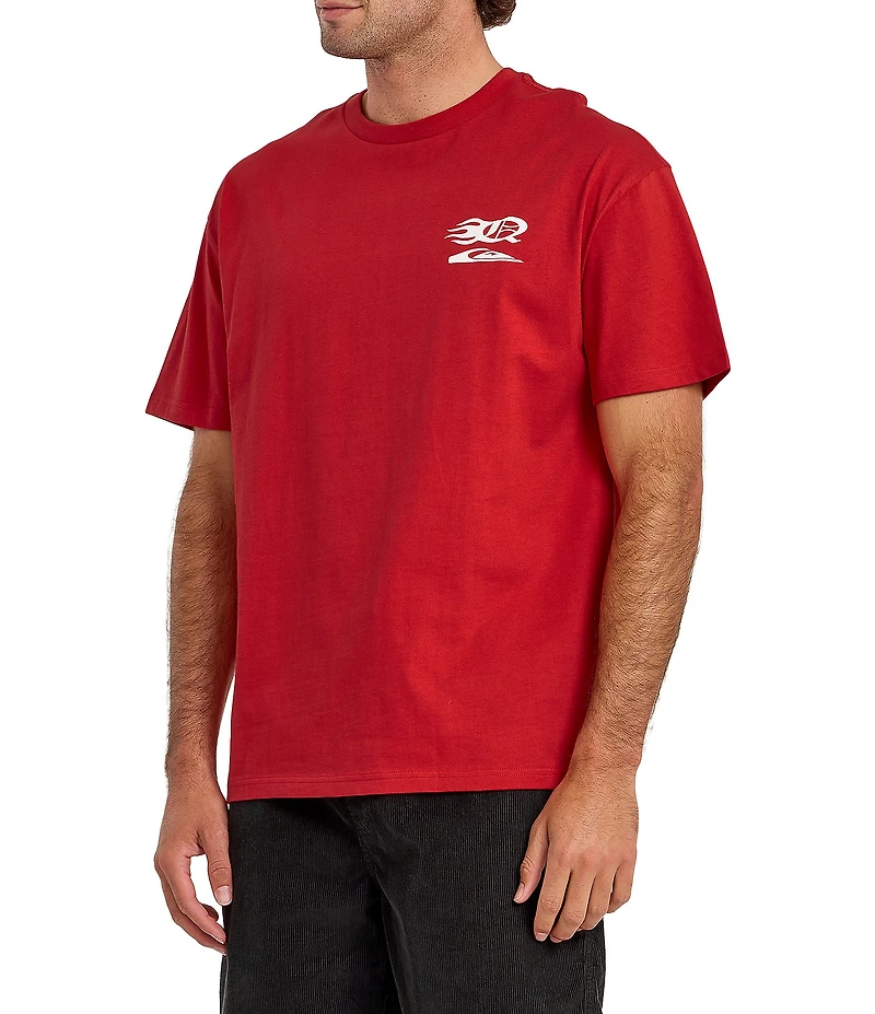 Quiksilver Stacked Mercury Short Sleeve Oversized Heavyweight T-Shirt