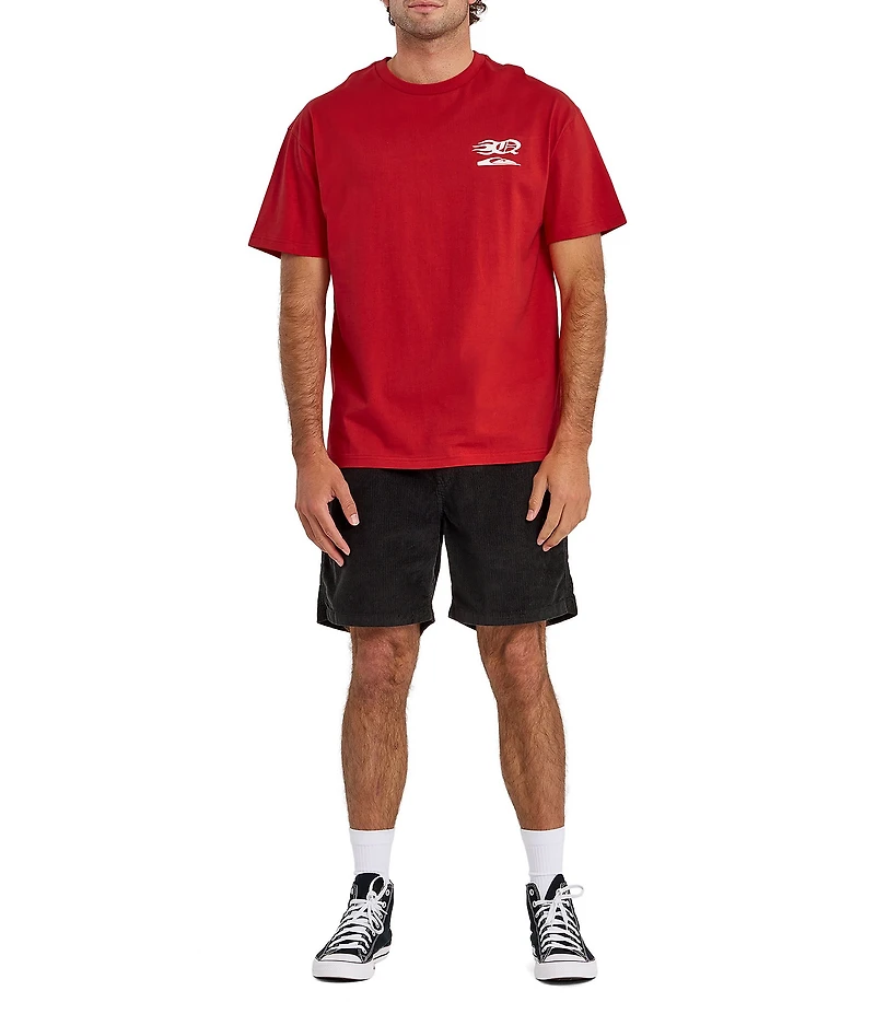 Quiksilver Stacked Mercury Short Sleeve Oversized Heavyweight T-Shirt