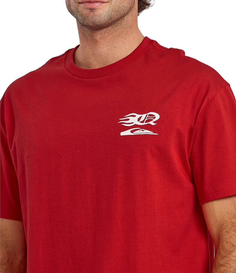 Quiksilver Stacked Mercury Short Sleeve Oversized Heavyweight T-Shirt