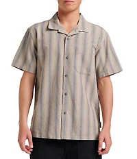 Quiksilver Striped Short Sleeve Oxford Shirt