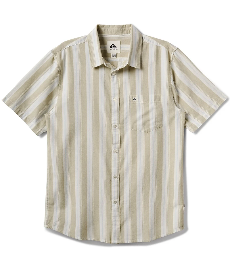 Quiksilver Striped Short Sleeve Oxford Shirt
