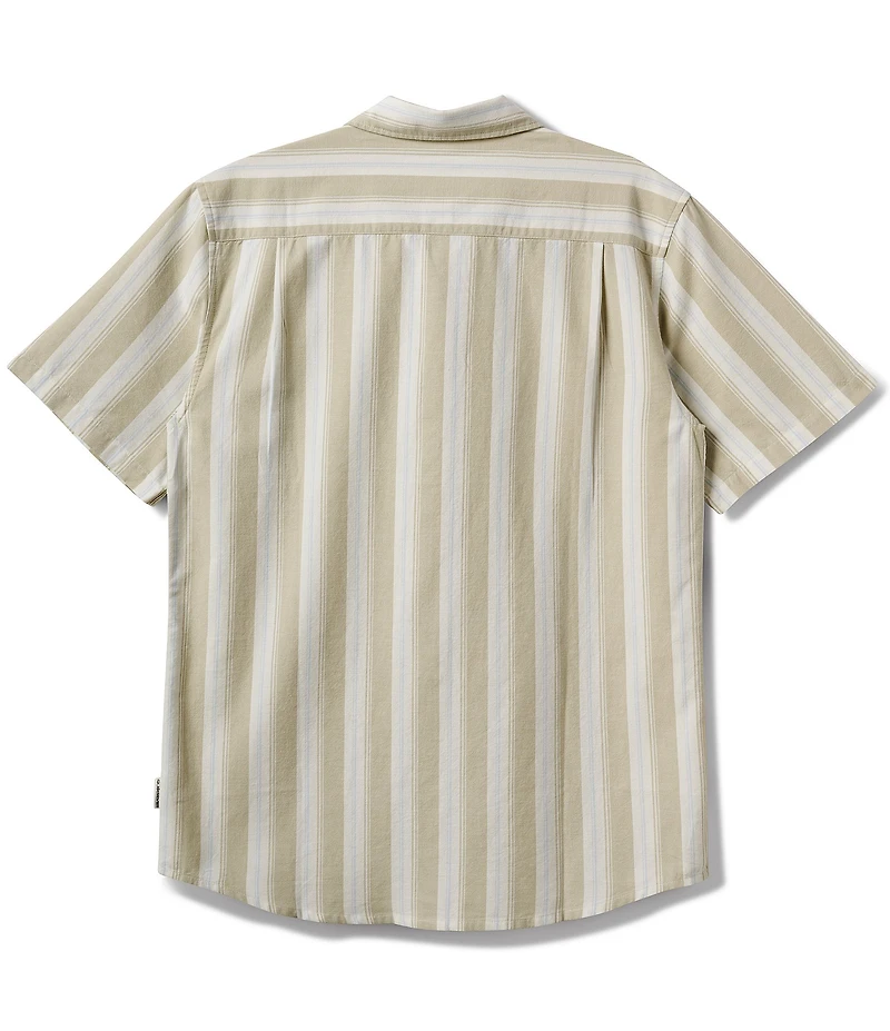 Quiksilver Striped Short Sleeve Oxford Shirt