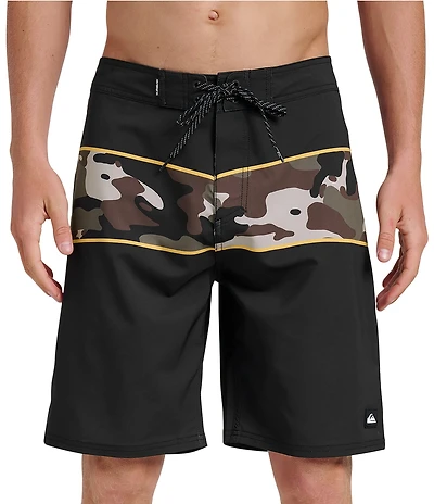 Quiksilver Surfsilk Camo Panel 20#double; Outseam Board Shorts