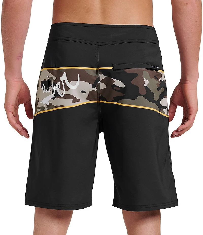 Quiksilver Surfsilk Camo Panel 20#double; Outseam Board Shorts