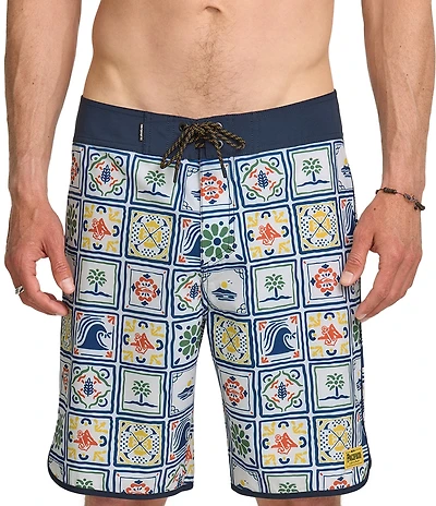 Quiksilver Surfsilk Pacifico Scallop 19#double; Outseam Board Shorts