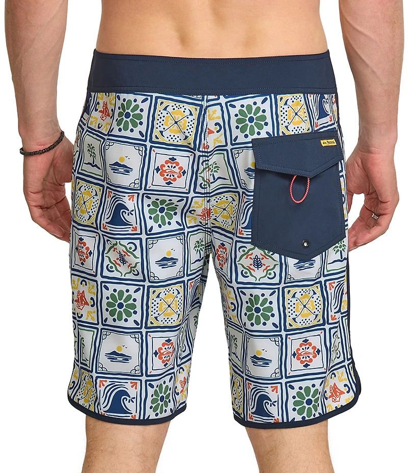 Quiksilver Surfsilk Pacifico Scallop 19#double; Outseam Board Shorts