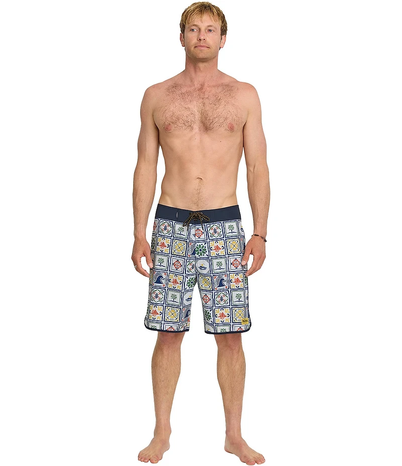 Quiksilver Surfsilk Pacifico Scallop 19#double; Outseam Board Shorts
