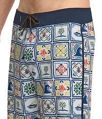 Quiksilver Surfsilk Pacifico Scallop 19#double; Outseam Board Shorts