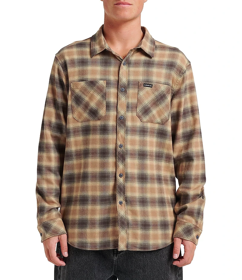 Quiksilver Terrace Long Sleeve Plaid Stretch Flannel Shirt