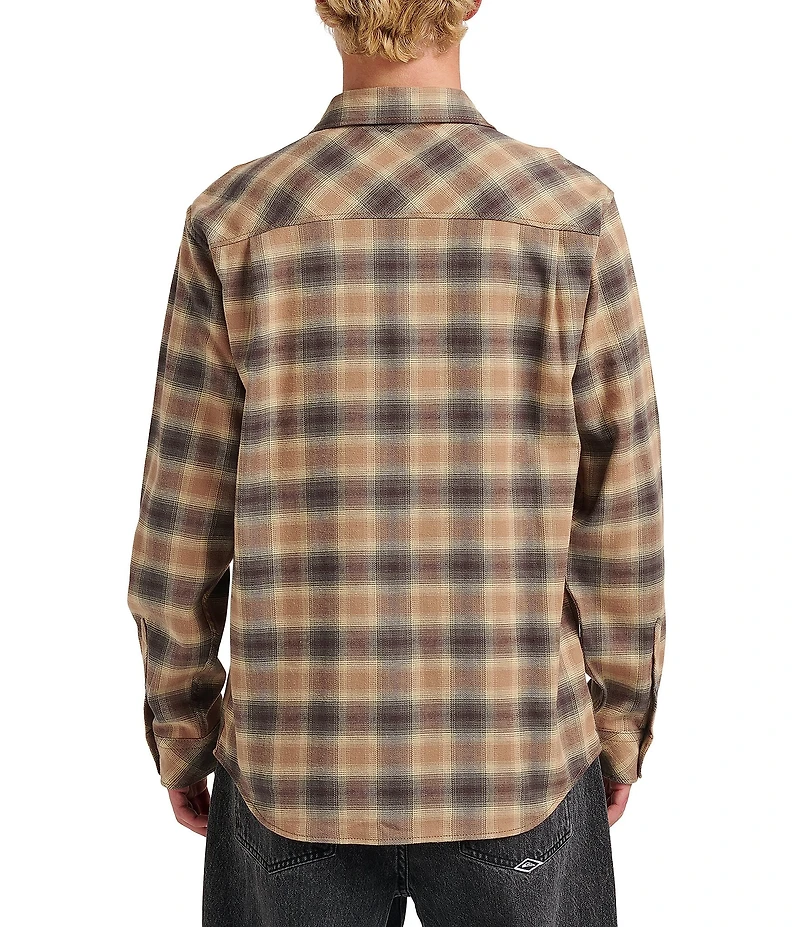Quiksilver Terrace Long Sleeve Plaid Stretch Flannel Shirt