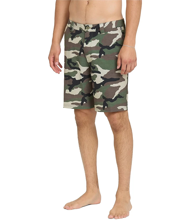 Quiksilver Union Camouflage Printed 20#double; Hybrid Shorts