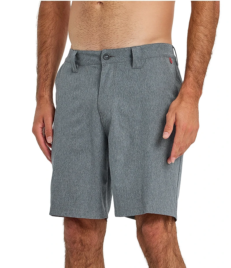 Quiksilver Union Heather Amphibian 9#double; Inseam Hybrid Shorts