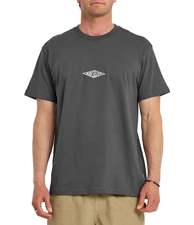 Quiksilver Work Ship Embroidered Short Sleeve T-Shirt