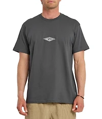 Quiksilver Work Ship Embroidered Short Sleeve T-Shirt