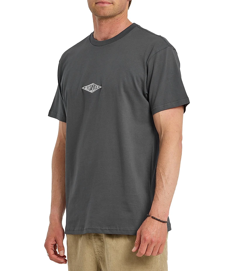 Quiksilver Work Ship Embroidered Short Sleeve T-Shirt