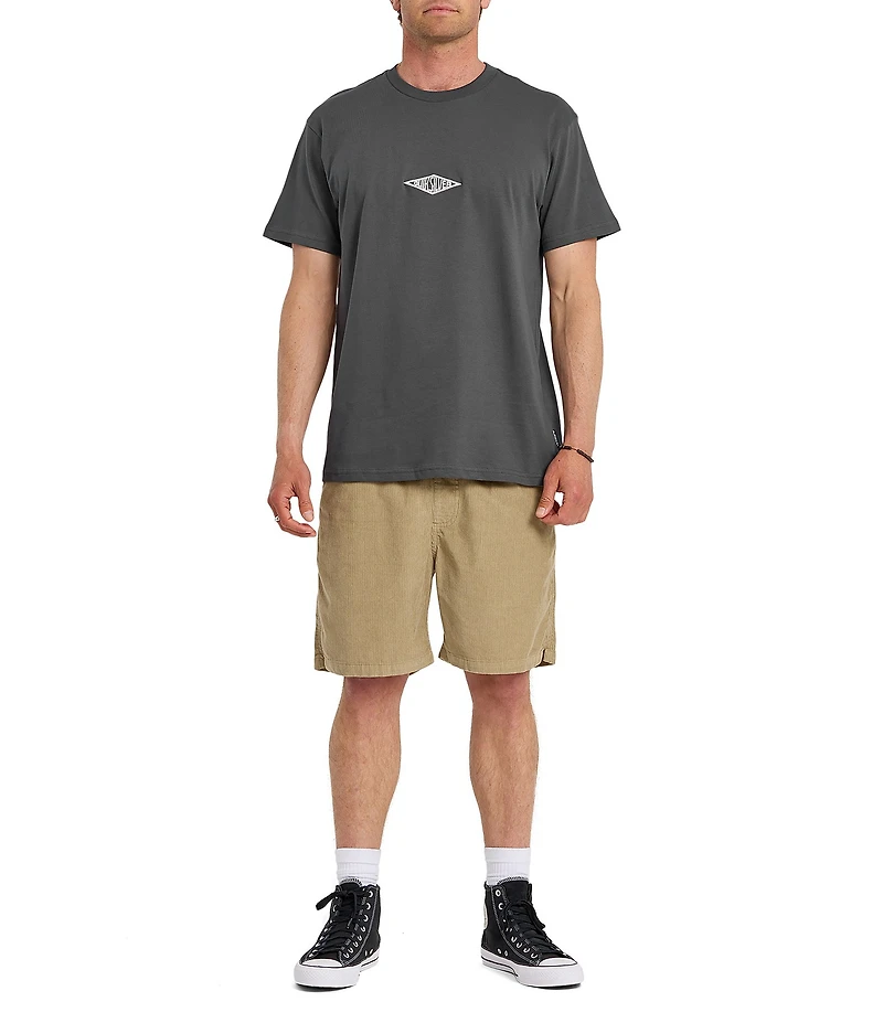 Quiksilver Work Ship Embroidered Short Sleeve T-Shirt