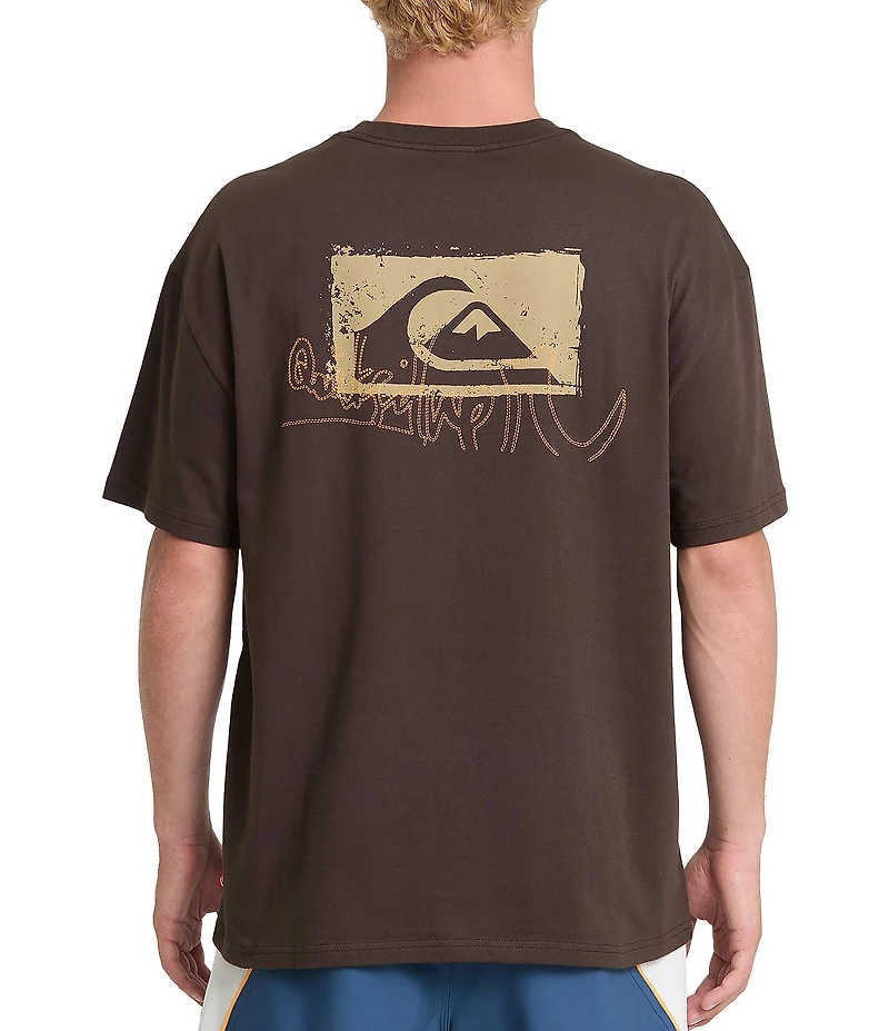 Quiksilver Yg Impaired Logo Oversized Graphic T-Shirt