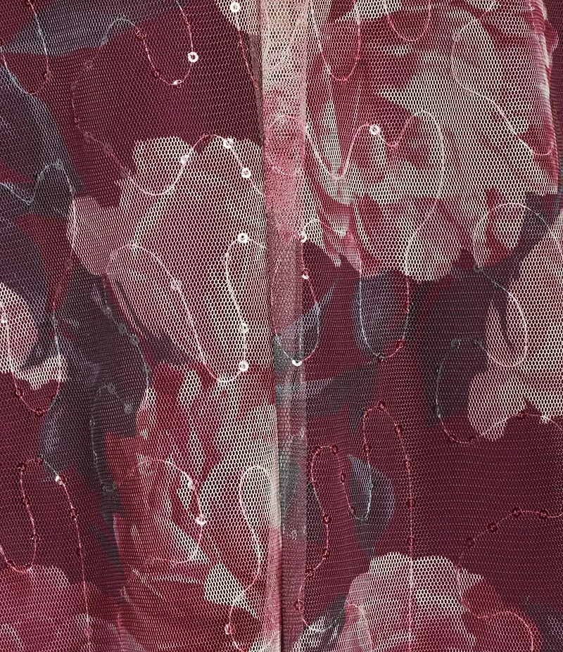 R & M Richards Embroidered Clear Sequin Floral Jacket Dress