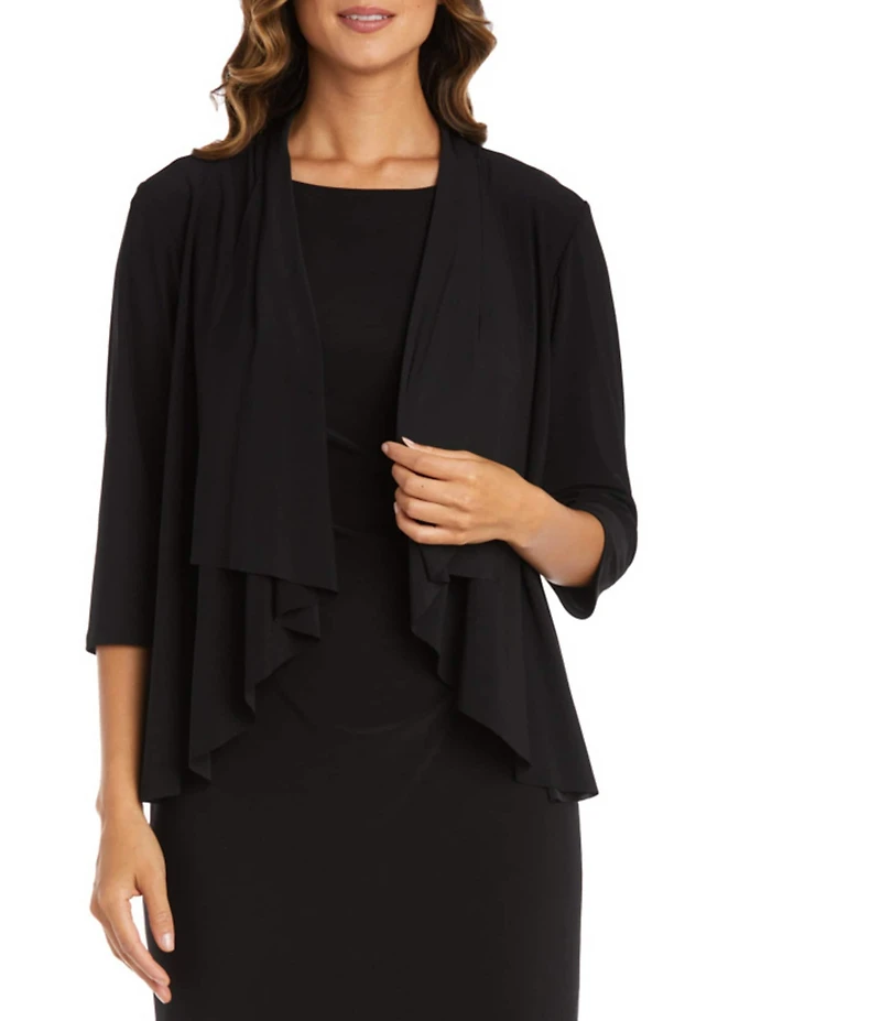 R & M Richards ITY 3/4 Sleeves Swing Shrug