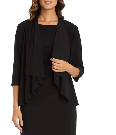 R & M Richards ITY 3/4 Sleeves Swing Shrug