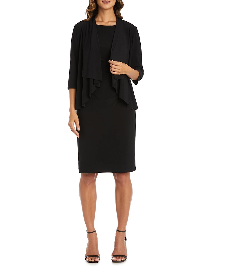 R & M Richards ITY 3/4 Sleeves Swing Shrug