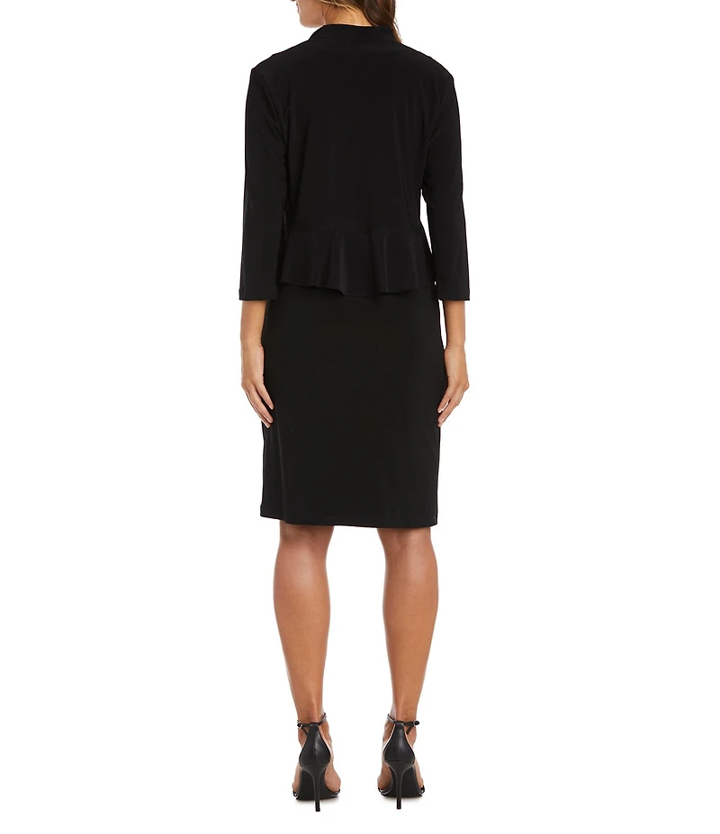 R & M Richards ITY Long Sleeve Ruffle Coverup