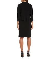 R & M Richards ITY Long Sleeve Ruffle Coverup