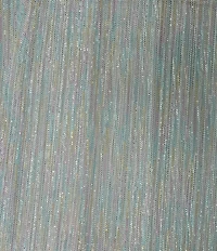 R & M Richards Long Cape Sleeve V-Neck Metallic Knit Dress