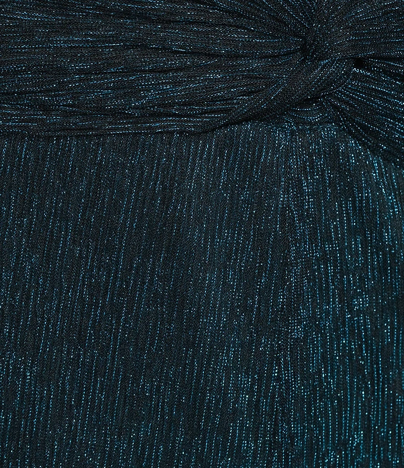 R & M Richards Plus Size Crinkle Pleated 3/4 Balloon Sleeve Long Dress