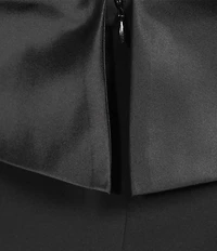 R & M Richards Scuba Strapless Bow Sleeveless Sheath Dress