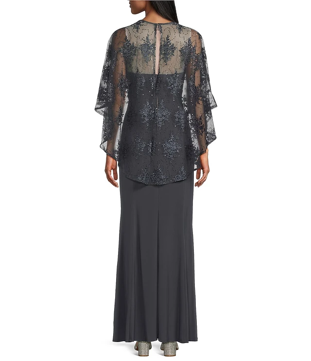 sachin and babi light blue dress Sheer Embroidered Midi Dress Marina Floral Embroidered Sheer Mesh Round  Illusion Neckline Long Slee  Curated Brands