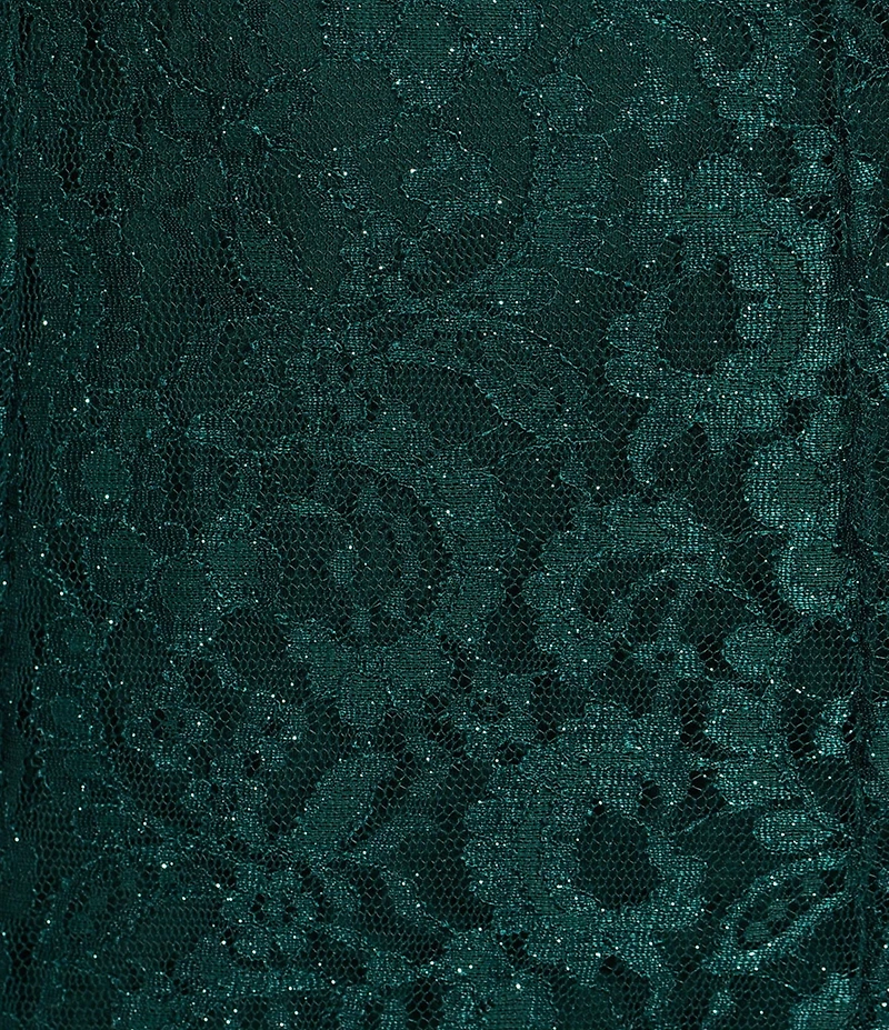 R & M Richards Stretch Lace Off-The-Shoulder Cold Shoulder Cap Sleeve Mermaid Gown