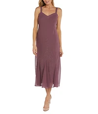 R & M Richards Sweetheart Neck Beaded 2-Piece Jacket Dress