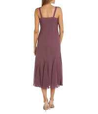 R & M Richards Sweetheart Neck Beaded 2-Piece Jacket Dress