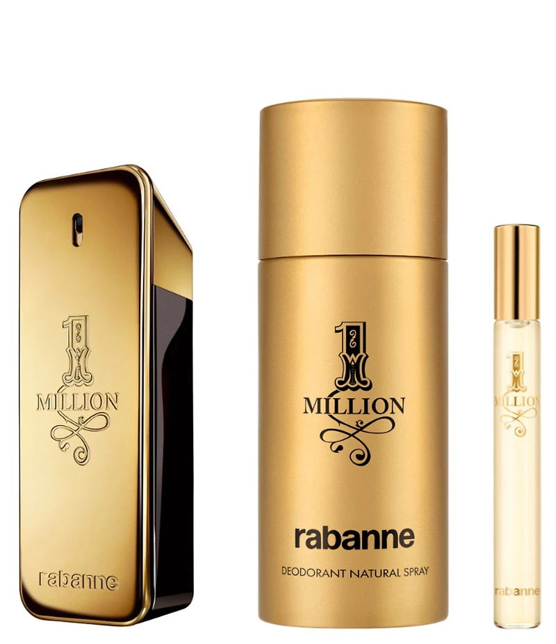 Rabanne 1 Million Eau de Toilette Men's 3-pc Gift Set