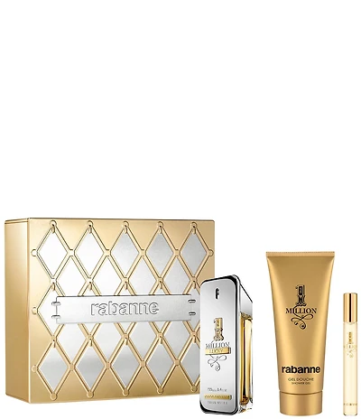 Rabanne 1 Million Lucky Eau de Toilette Men's 3-pc Gift Set