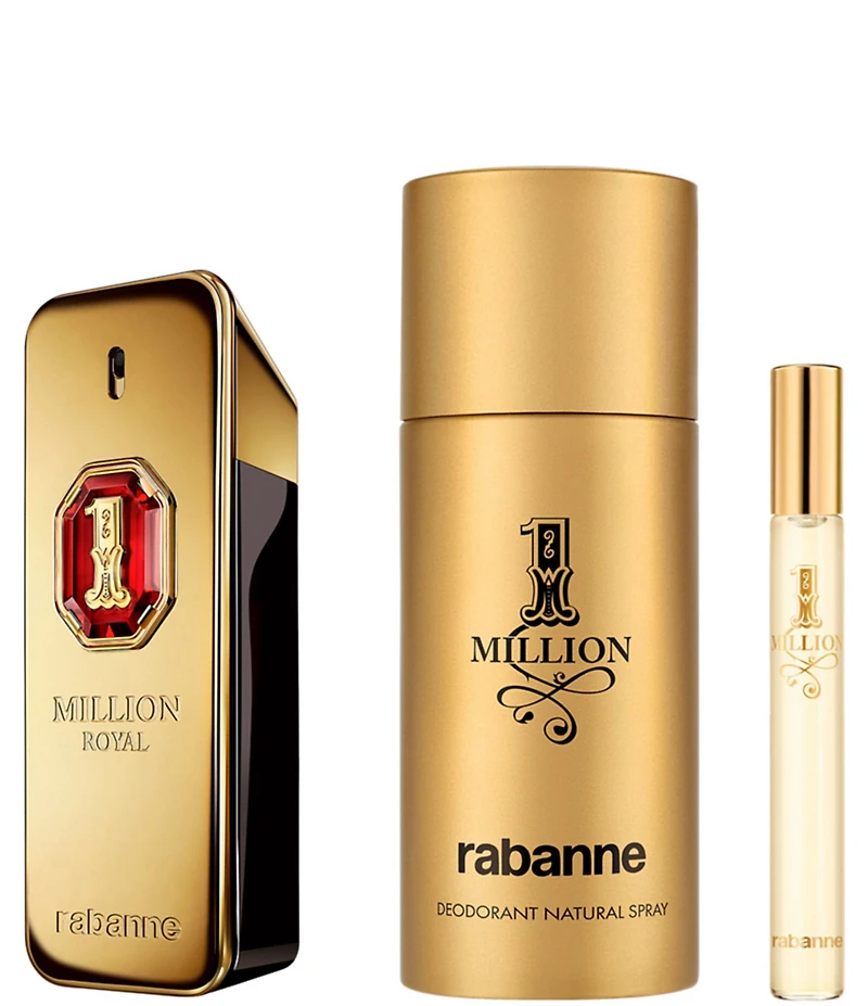 Rabanne 1 Million Royal Parfum Men's 3-Piece Gift Set
