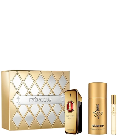 Rabanne 1 Million Royal Parfum Men's 3-Piece Gift Set