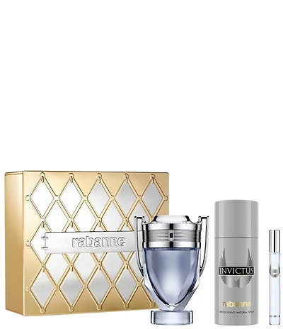 Rabanne Invictus Eau de Toilette Men's 3-pc Gift Set