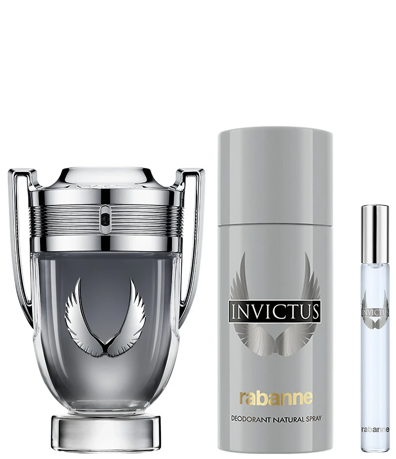 Rabanne Invictus Platinum Men's 3-pc Gift Set