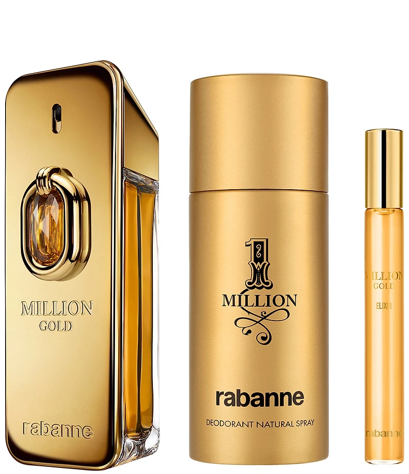 Rabanne Million Gold Elixir Parfum Intense 3-Pc. Gift Set