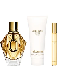 Rabanne Million Gold For Her Eau De Parfum 3-Piece Gift Set