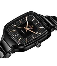 Radio Unisex True Square Automatic Ceramic Bracelet Watch