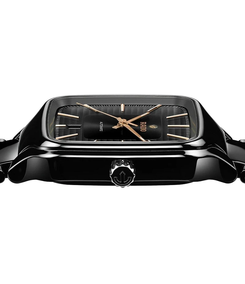 Radio Unisex True Square Automatic Ceramic Bracelet Watch