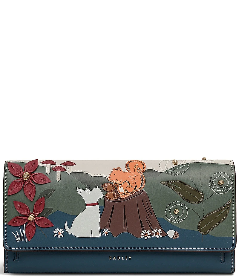Radley London Autumn Leaves Large Flapover Matinee Bifold Wallet