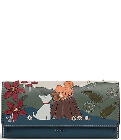 Radley London Autumn Leaves Large Flapover Matinee Bifold Wallet
